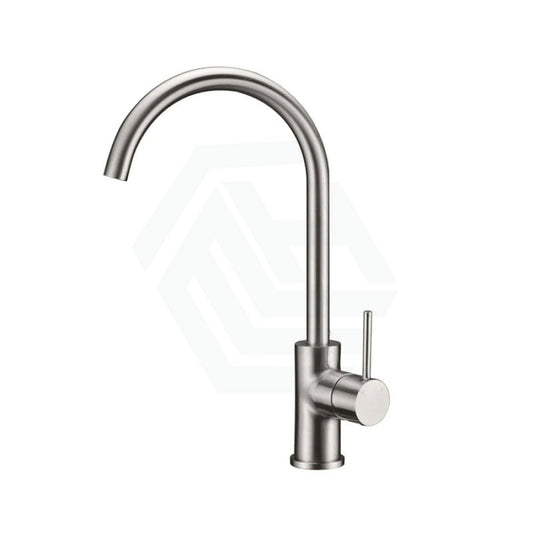 N#1(Nickel) Ikon Hali 360 Swivel Brushed Nickel Solid Brass Kitchen Sink Mixer Tap Pin Lever Mixers