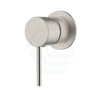 N#1(Nickel) Ikon Hali Brushed Nickel Wall Mixer With 60Mm Cover Plate Mixers