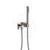 N#1(Nickel) Isabella Brushed Nickel Hand Shower With Soft Square Plate Handheld Sets