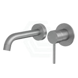 Norico Brushed Nickel Solid Brass Wall Tap Set With Mixer For Bathtub And Basin Bath/Basin Sets