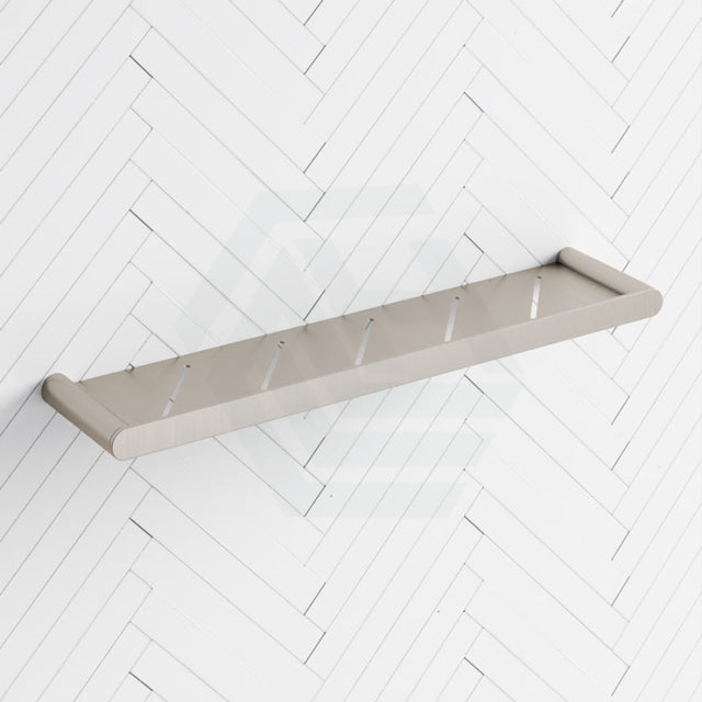 N#1(Nickel) Norico Brushed Nickel Towel Shelf Brass Wall Mounted Back To Bathroom Shelves