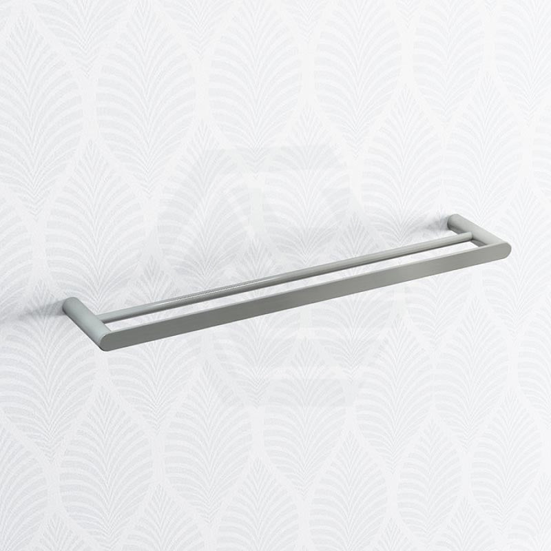 Norico Esperia 600/800Mm Brushed Nickel Double Towel Rail Stainless Steel 304 Wall Mounted Bathroom