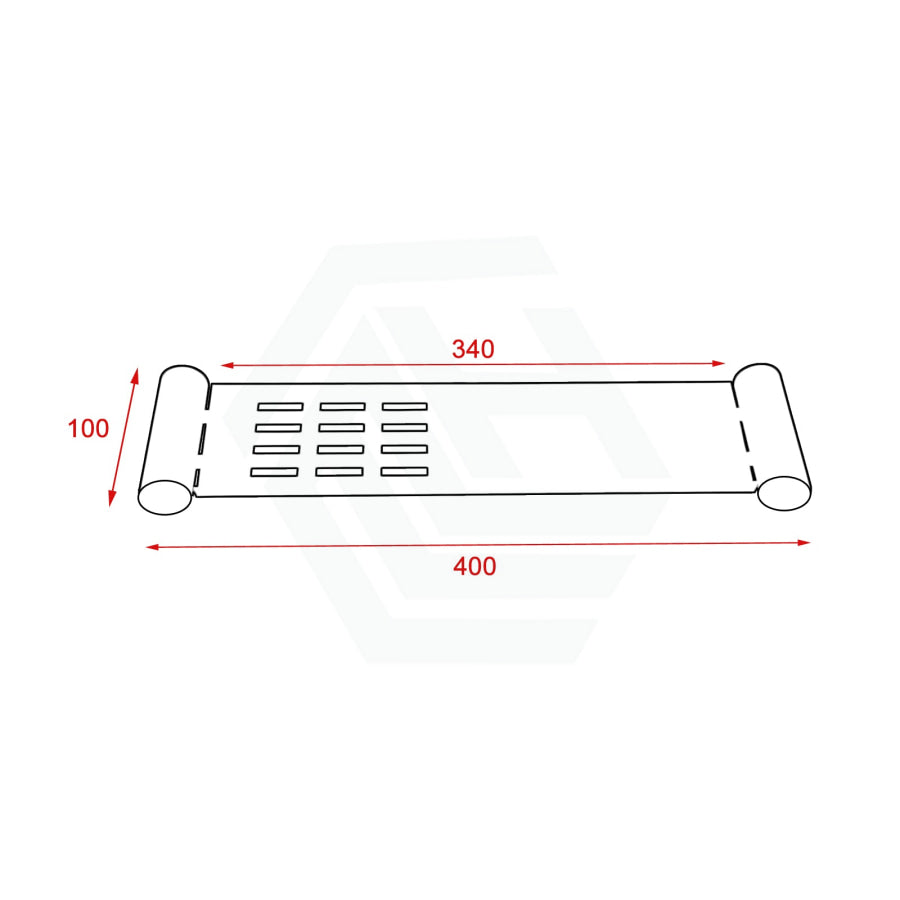 N#1(Nickel) Norico Esperia Brushed Nickel Towel Shelf Stainless Steel Wall Mounted Back To Bathroom