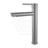 N#1(Nickel) Norico Round Solid Brass Brushed Nickel Tall Basin Mixer Bathroom Vanity Tap Mixers