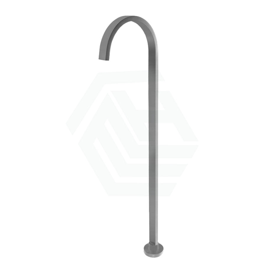 N#1(Nickel) Norico Square Floor Mounted Bath Mixers Stainless Steel Brushed Nickel