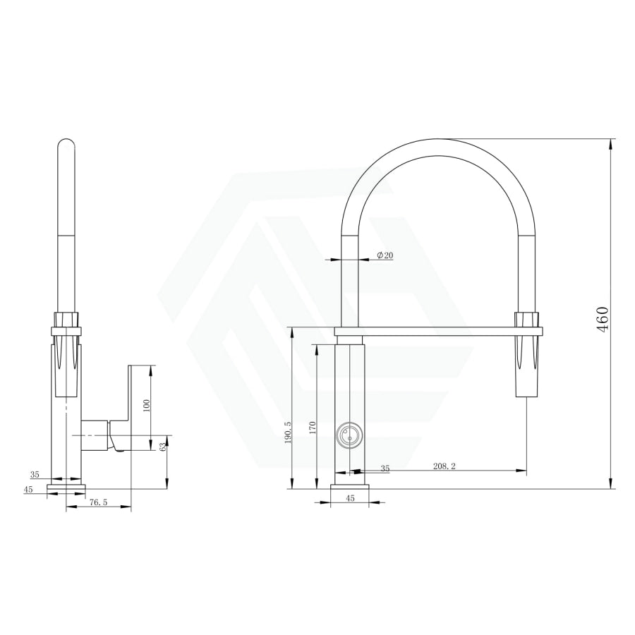 Ottimo Brushed Nickel 360° Swivel Kitchen Sink Mixer Tap Solid Brass Products