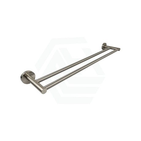 N#1(Nickel) Otus 600/750Mm Round Brushed Nickel Double Towel Rail Rails