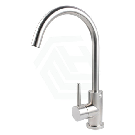 Brass Brushed Nickel Swivel Round Kitchen Mixer Tap