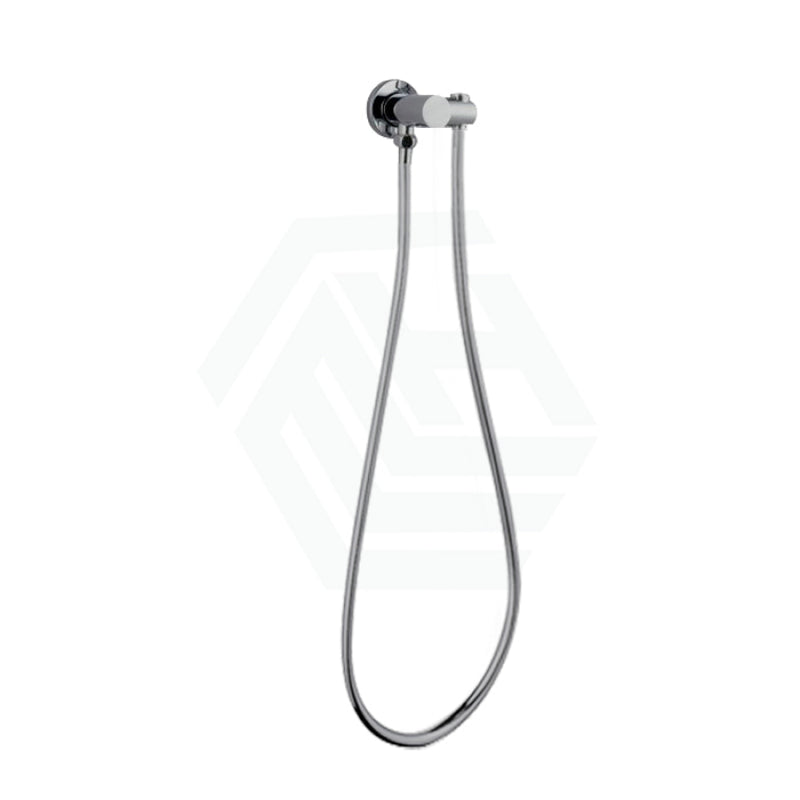 Brass Shower Holder Hose Wall Connector Brushed Nickel