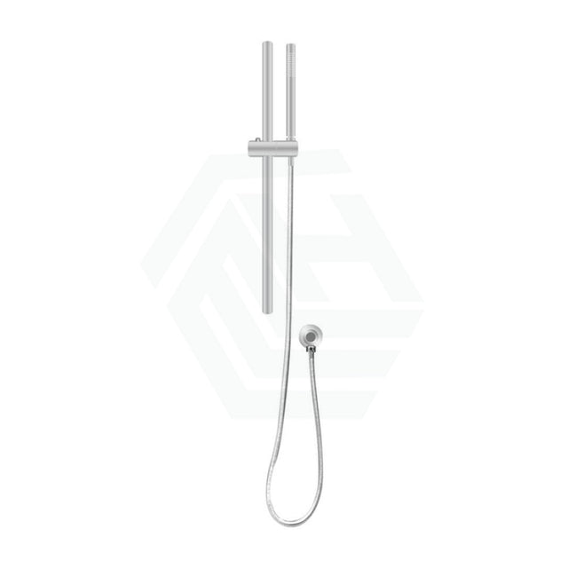 N#1(Nickel) Round Brushed Nickel Shower Rail With Handheld Set