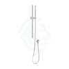 N#1(Nickel) Round Brushed Nickel Shower Rail With Handheld Set