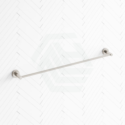 N#1(Nickel) Round Brushed Nickel Single Towel Rack Rail 800Mm Stainless Steel 304 Cut To Size Rails