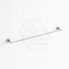 N#1(Nickel) Round Brushed Nickel Single Towel Rack Rail 800Mm Stainless Steel 304 Cut To Size Rails