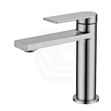 N#1(Nickel) Ruki Solid Brass Brushed Nickel Basin Mixer Tap For Vanity And Sink Short Mixers