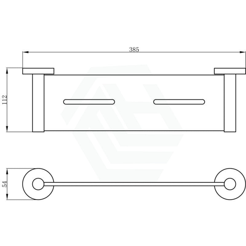 Single Metal Shelf With Round Bracket Wall Mounted Brushed Nickel Back To Bathroom Shelves