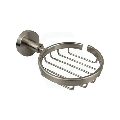 N#1(Nickel) Otus Round Brushed Nickel Wire Soap Basket Holders