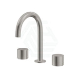 N#1(Nickel) Tana Brushed Nickel Solid Brass Tap Set Hob Mounted For Basin Bath/Basin Sets