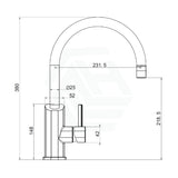 X - Class Xpressfit 304 Stainless Steel Satin Kitchen Mixer Swivel Sink Mixers