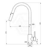 Xacta Xpressfit 304 Stainless Steel Satin Retractable Kitchen Mixer Swivel And Pull Out Sink Mixers