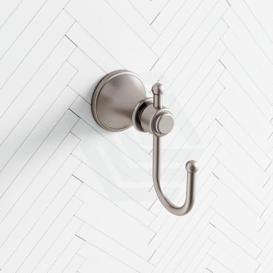 N#2(Nickel) Ikon Clasico Brushed Nickel Brass Robe Hook Hooks