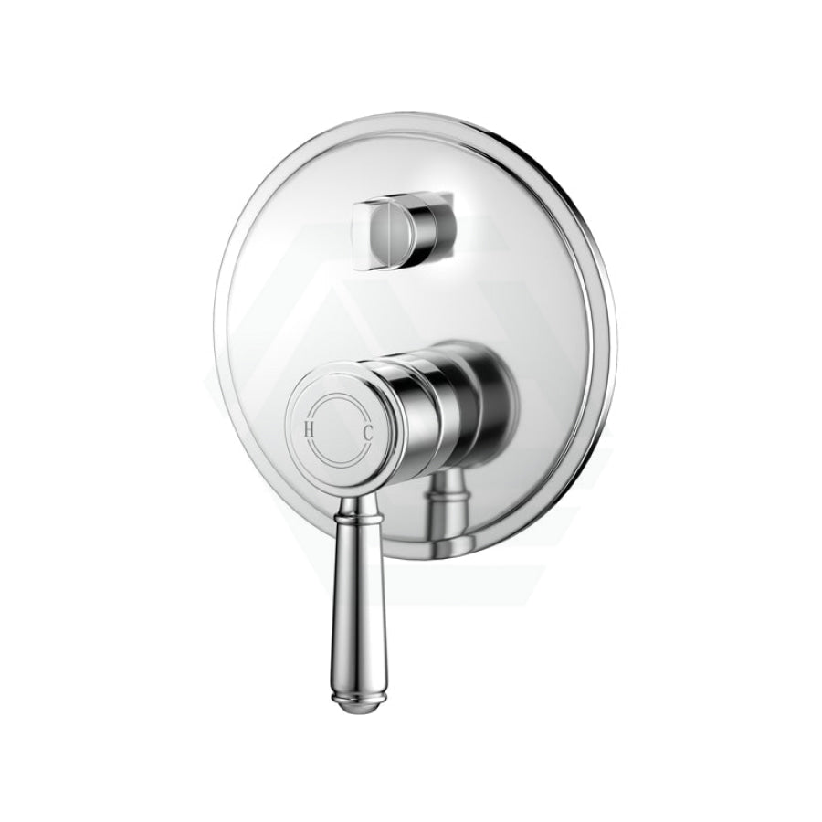 N#1(Nickel) Ikon Clasico Brushed Nickel Wall Diverter Mixer With Brass/Ceramic Handle Mixers