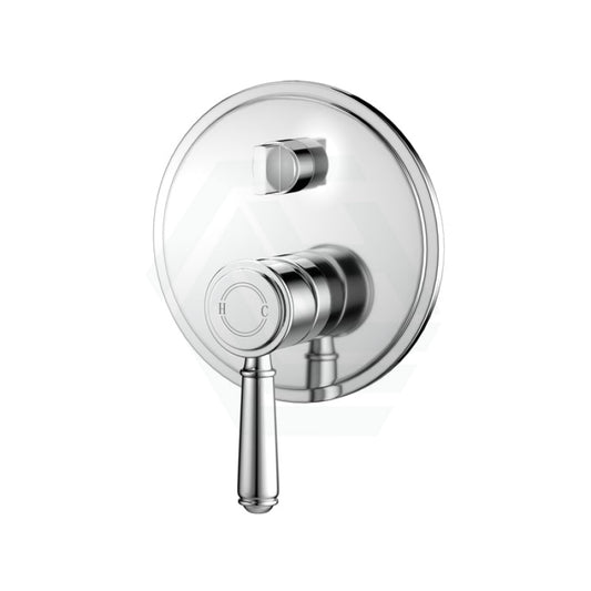 N#1(Nickel) Ikon Clasico Brushed Nickel Wall Diverter Mixer With Brass/Ceramic Handle Mixers