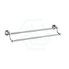 N#6(Nickel) Ikon Clasico Double Towel Rail 600/800Mm Brushed Nickel 600Mm Rails