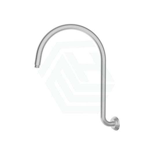 N#6(Nickel) Ikon Clasico Round Brushed Nickel High-Rise Shower Arm Brass Arms