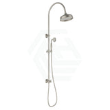 N#6(Nickel) Clasico Round Brushed Nickel Twin Shower Universal Water Inlet Brass Showers