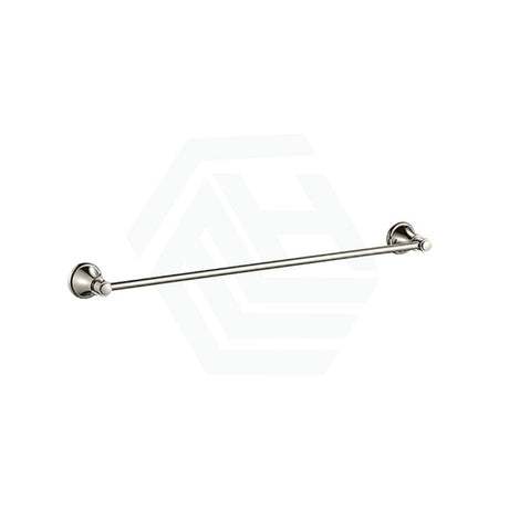 N#6(Nickel) Ikon Clasico Single Towel Rail 600/800Mm Brushed Nickel 600Mm Rails