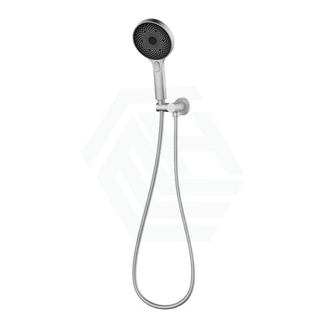 N#4(Nickel) Linkware Gabe Hand Shower With Wall Bracket Brushed Nickel Round Handheld Showers