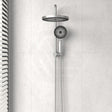 N#2(Nickel) Linkware Gabe Twin Shower Brushed Nickel Showers