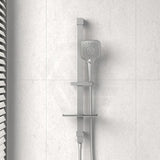 N#2(Nickel) Oliveri Monaco Brushed Nickel Square Shower Rail With Handheld 3 Functions