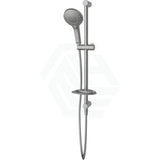 Oliveri Rome Brushed Nickel Round Shower Rail With Handheld 3 Functions