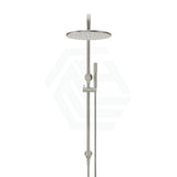 N#5(Nickel) Meir 300Mm Round Brushed Nickel Twin Shower Station Universal Water Inlet Showers