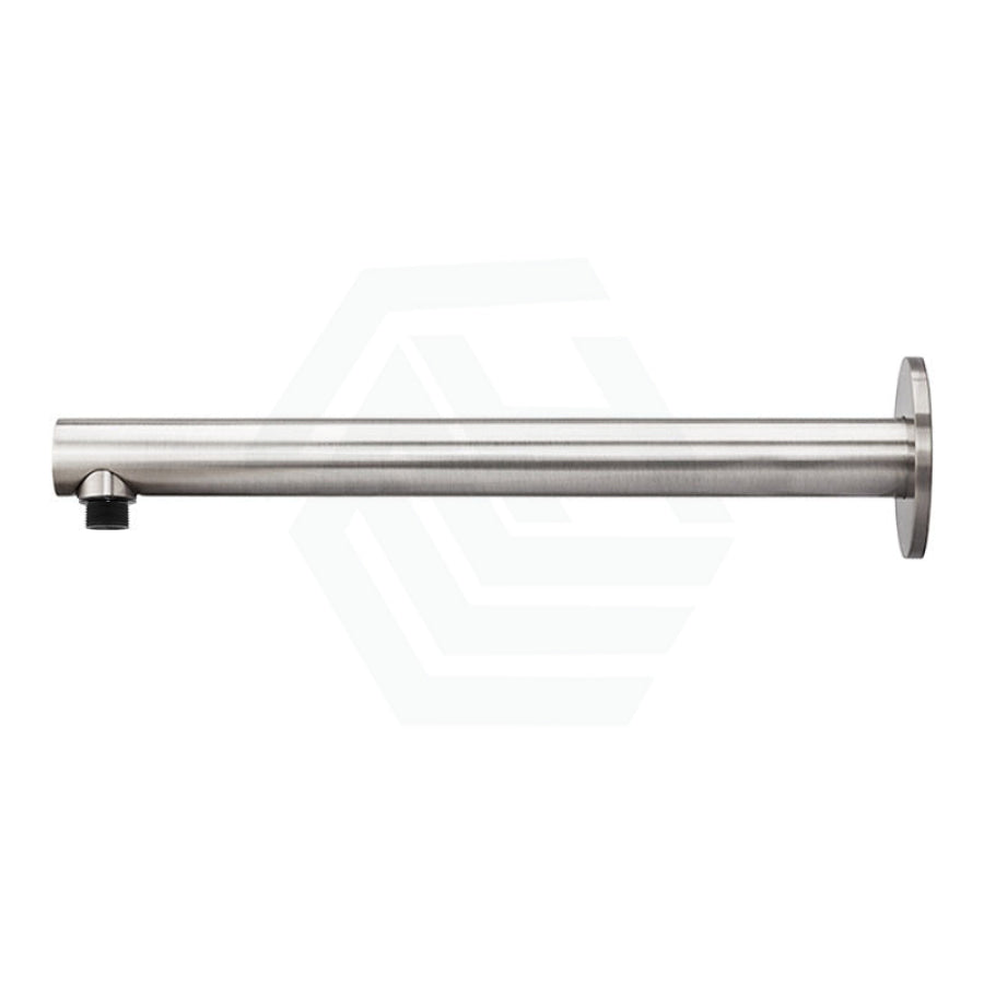 N#5(Nickel) Meir 400Mm Round Wall Mounted Shower Arm Brushed Nickel Arms