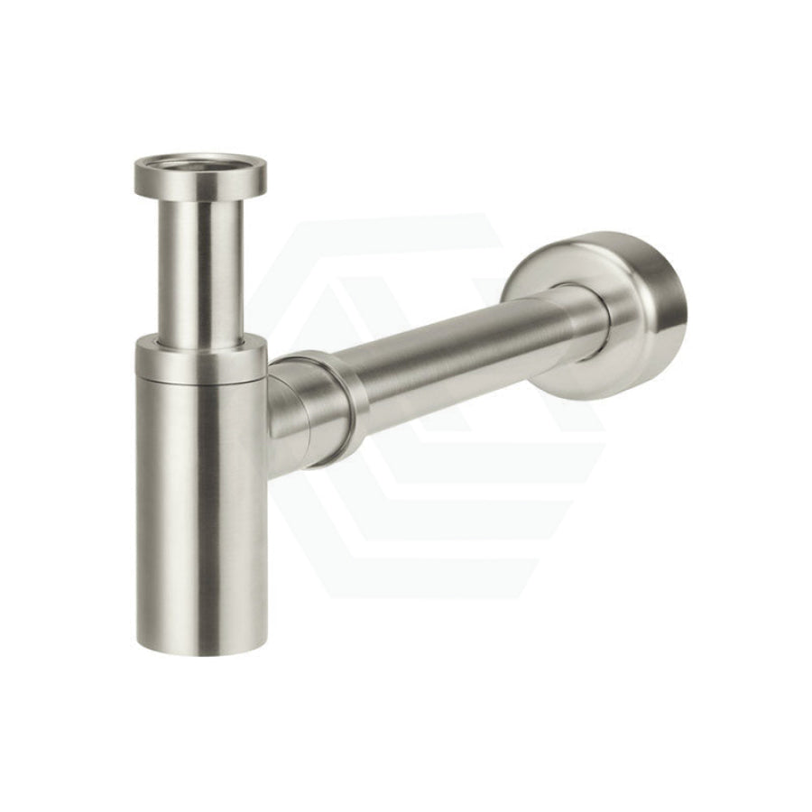 N#3(Nickel) Meir Brushed Nickel Round Bottle Trap For 32Mm Basin Waste 40Mm Outlet Solid Brass Traps