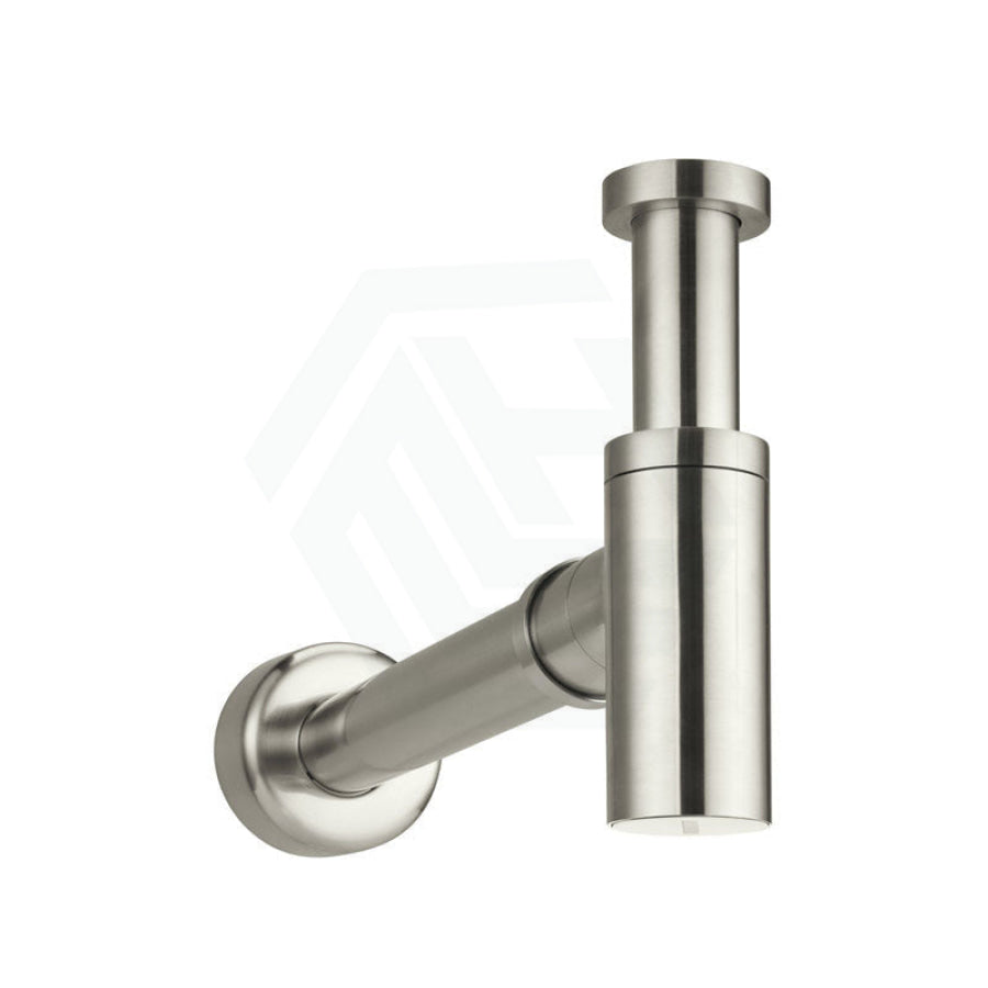 N#3(Nickel) Meir Brushed Nickel Round Bottle Trap For 32Mm Basin Waste 40Mm Outlet Solid Brass Traps