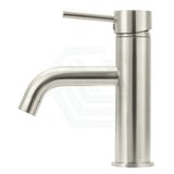 N#3(Nickel) Meir Brushed Nickel Round Curved Basin Mixer Solid Brass Short Mixers