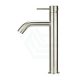 N#3(Nickel) Meir Piccola Brushed Nickel Tall Basin Mixer Tap With 130Mm Spout Solid Brass Mixers