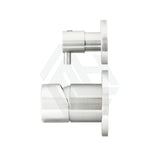 N#3(Nickel) Meir Round Diverter Mixer Pinless Handle Trim Kit Pvd Brushed Nickel Wall Mixers With