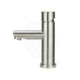 Meir Round Pinless Basin Mixer Pvd Brushed Nickel Short Mixers