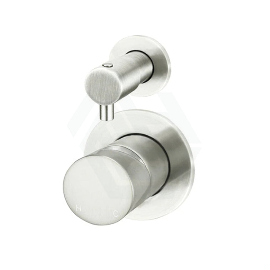 Meir Round Pinless Diverter Mixer Pvd Brushed Nickel Wall Mixers With