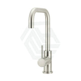 Meir Round Pvd Brushed Nickel Solid Brass 360° Swivel Kitchen Mixer Tap Sink Mixers