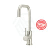 Meir Round Pvd Brushed Nickel Solid Brass 360° Swivel Kitchen Mixer Tap Sink Mixers