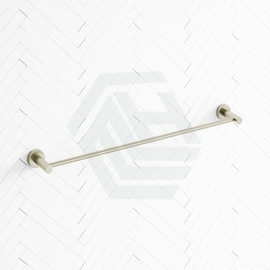 N#3(Nickel) Meir Round Single Towel Rail 600Mm Pvd Brushed Nickel Rails