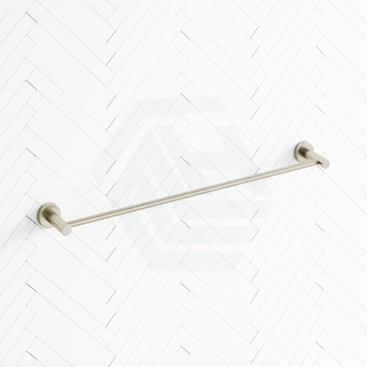 N#3(Nickel) Meir Round Single Towel Rail 600Mm Pvd Brushed Nickel Rails