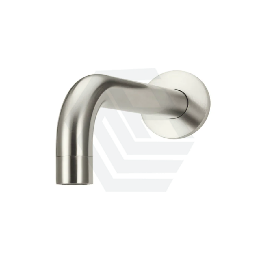 N#5(Nickel) Meir Universal Solid Brass Round Curved Spout Pvd Brushed Nickel Wall Spouts