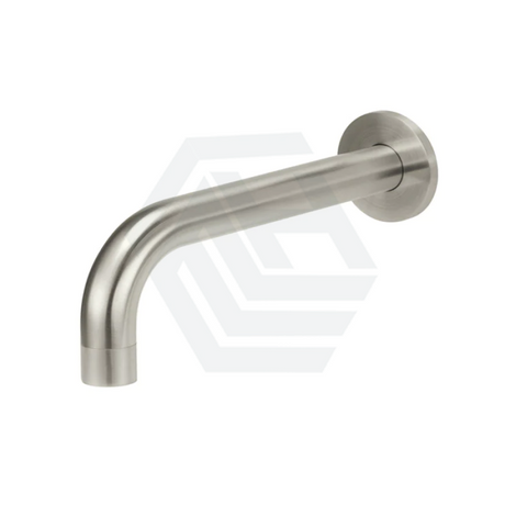 N#5(Nickel) Meir Universal Solid Brass Round Curved Spout Pvd Brushed Nickel Wall Spouts