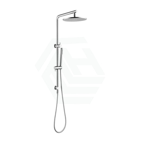 Norico 10 Inch 250Mm Round Chrome Twin Shower Station Top Inlet Showers